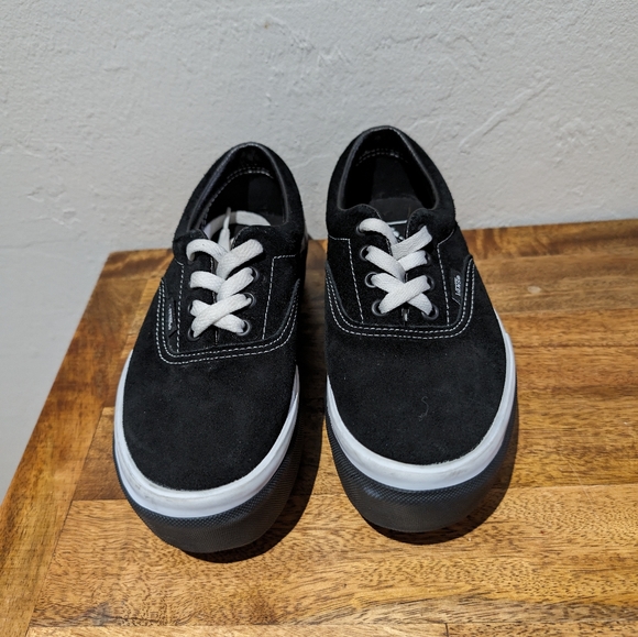 Vans UA Era stacked suede trainers in black & gum - Picture 8 of 8